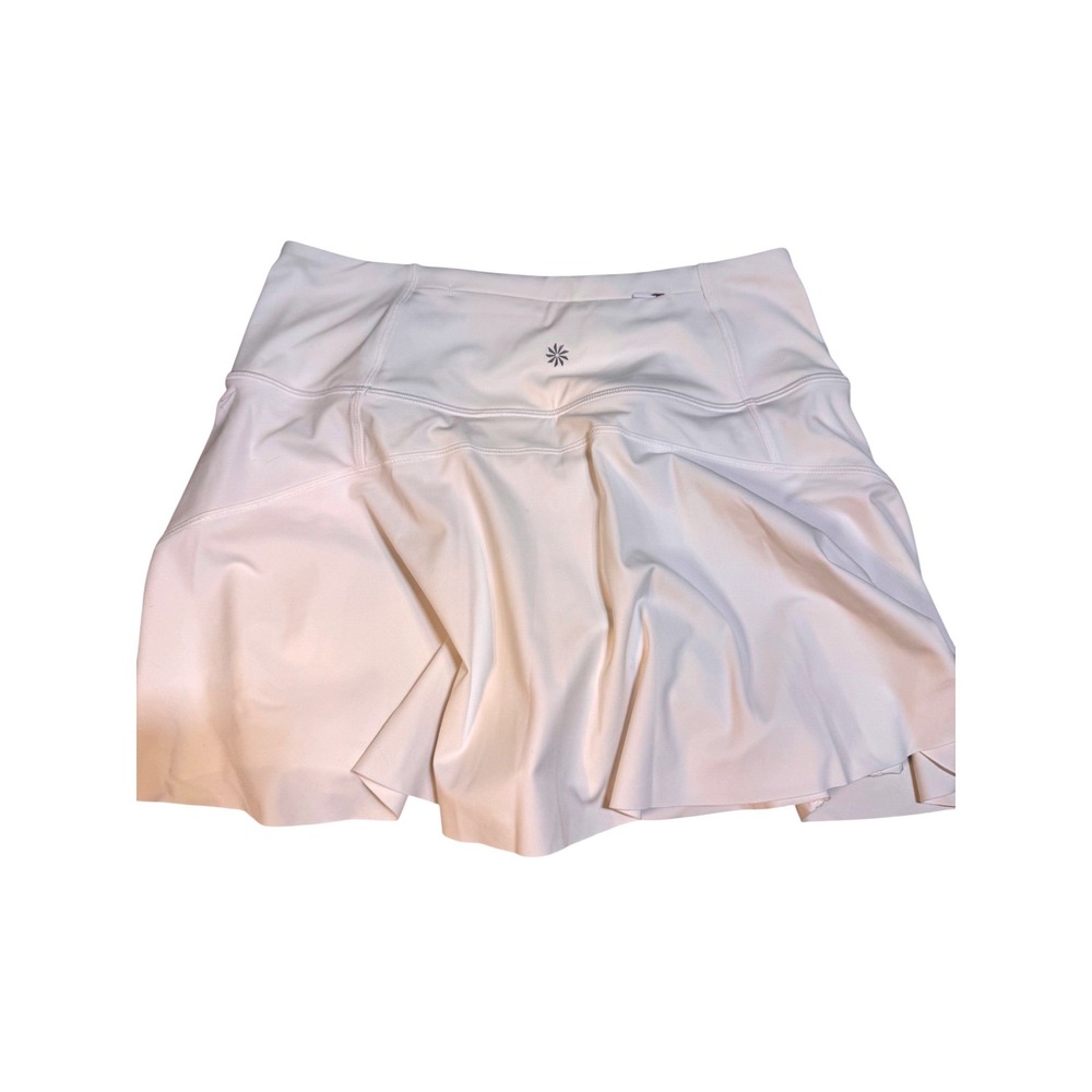 Athleta Ace Tennis Skort 13.5 White Built in Shorts Athleisure Size S Petite - Picture 6 of 6